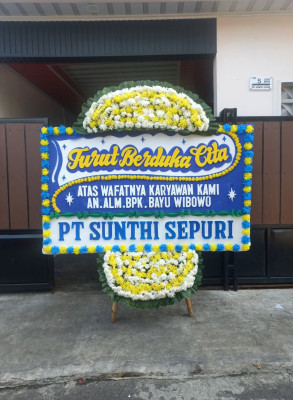 Papan Bunga Duka di Waplau